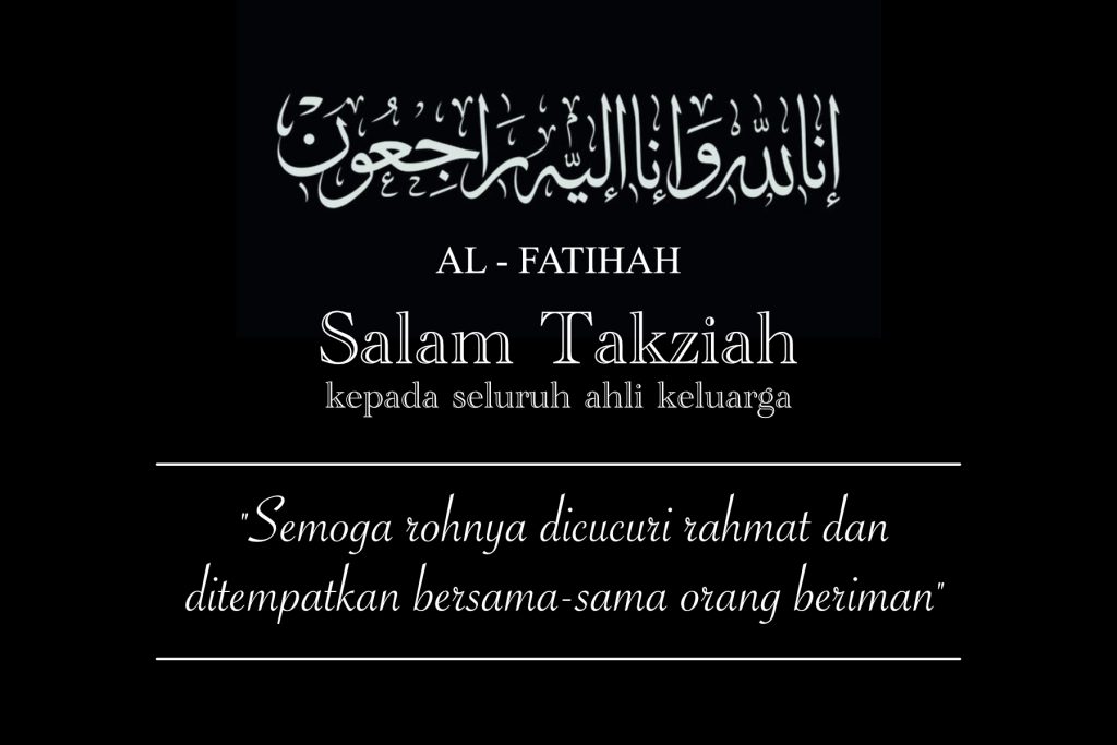 Berita Kematian 1 July 2025 (Selasa)